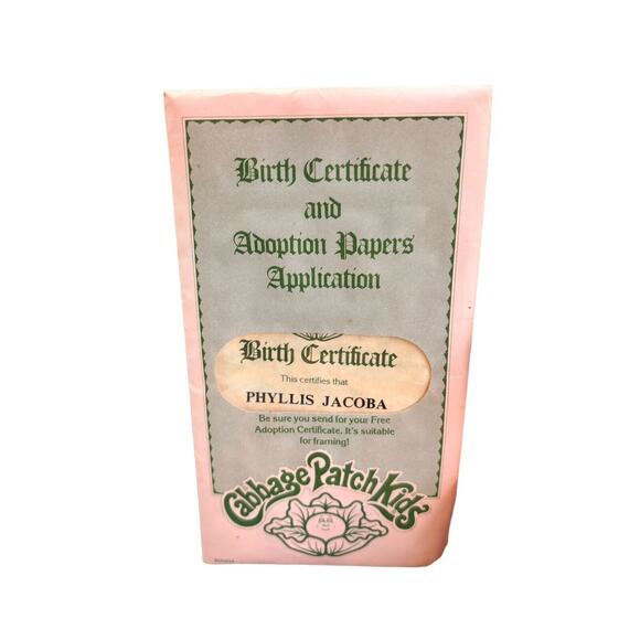 Cabbage Patch Kids Doll 1978 1982 Blonde Hair Green Eyes Dimples Pacifier #3 - Picture 5 of 12